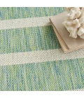Nourison Positano Blue Green Ivory POS03 8 ft. X 10 ft. Rect. Rug