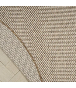 Nourison Home Courtyard Tan COU01 8ft. x Round Round Rug