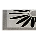 Nourison Aloha Black White ALH33 2 ft. X 6 ft. Rectangle Rug