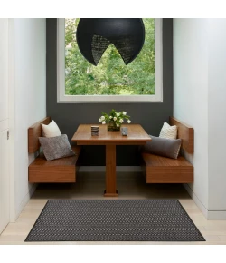 Nourison Home Horizon Indoor/Outdoor HOZ02 Black 3 ft. X 5 ft. Area Rug