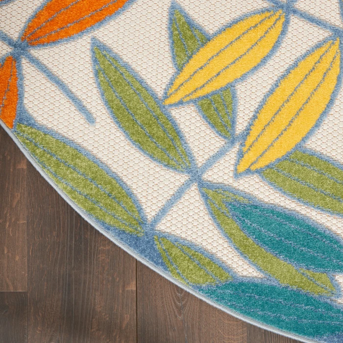 Nourison Aloha Area Rug ALH18 Ivory/Multi