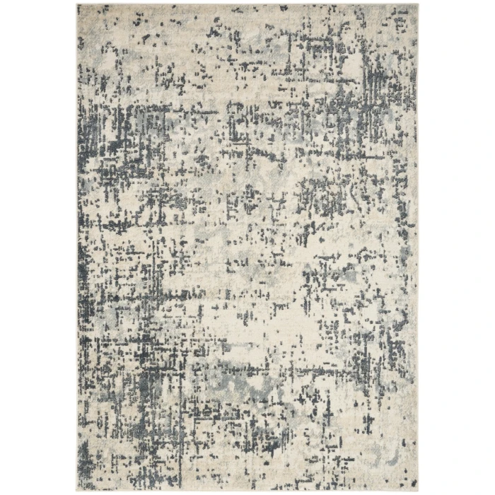 Nourison Quarry Ivory Grey QUA17 6 ft. X 9 ft. Rect. Rug