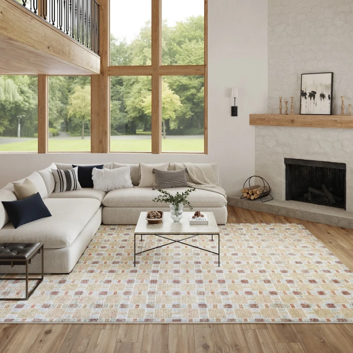 Nourison Nordic Rust Multicolor NRC14 10ft. x 14ft. Rect. Rug