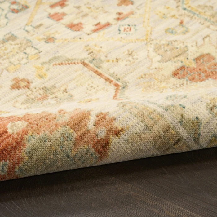 Nourison Antique Bloom Taupe Multicolor ANB02 9ft. x 12ft. Rect. Rug