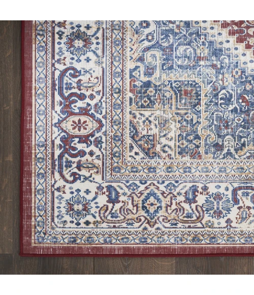 Nourison Vintage Home Red Blue VNH01 5ft. x 7ft. Rect. Rug
