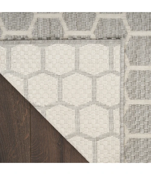 Nourison Home Twist Reversible Grey TWS01 5ft. x 7ft. Rect. Rug