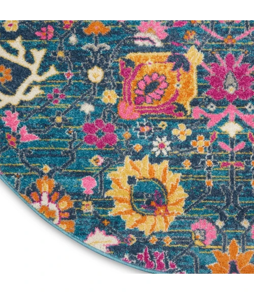 Nourison Passion Round Area Rug PSN01-Denim