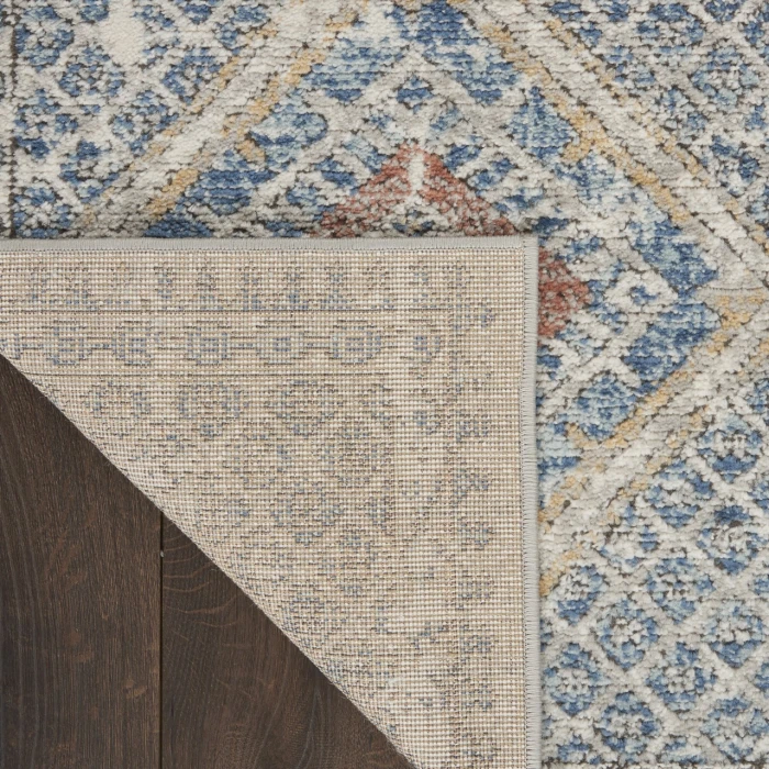 Nourison Quarry Blue Ivory QUA16 3ft. x 5ft. Rect. Rug