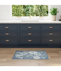 Nourison Home Aloha ALH33 Blue 2 ft. 8 in. X 4 ft. Area Rug