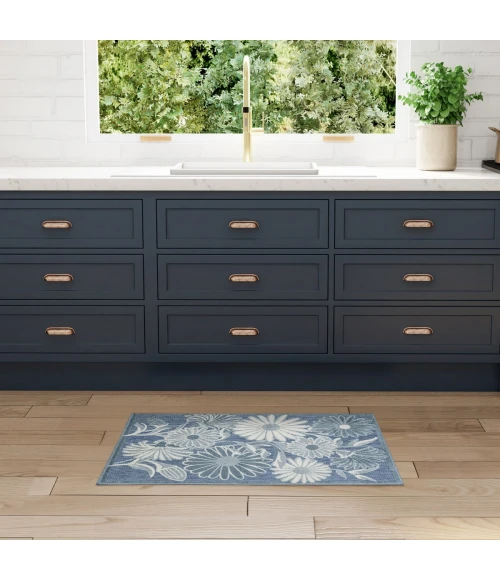 Nourison Aloha Blue ALH33 2 ft. 8 in. X 4 ft. Rect. Rug