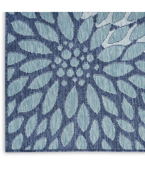 Nourison Home Garden Oasis Blue GOA06 2ft. x 4ft. Rect. Rug