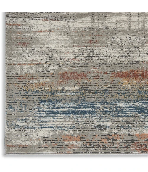 Nourison Home Rustic Textures Grey RUS12 3ft.11in. x 5ft.11in. Rect. Rug