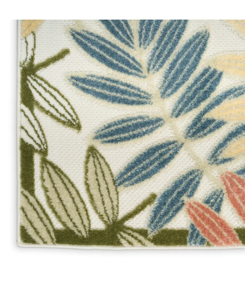 Nourison Aloha Ivory Rose ALH18 5 ft. 3 in. X 7 ft. 5 in. Rect. Rug