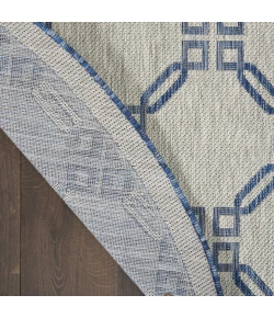 Nourison Country Side Ivory Blue CTR02 5ft.3in. x Round Rug