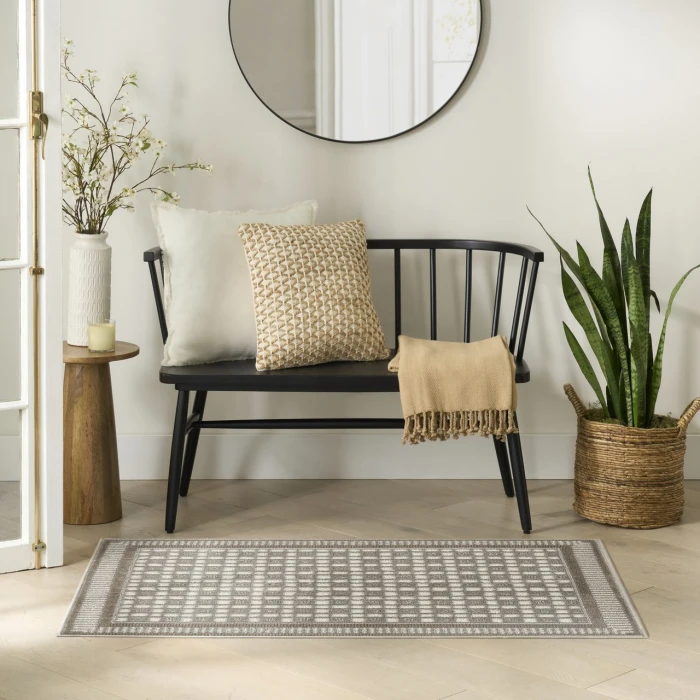 Nourison Home Nordic Grey NRC03 2ft. x 3ft. Rect. Rug