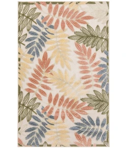 Nourison Home Aloha ALH18 Ivory Rose 2 ft. 8 in. X 4 ft. Area Rug