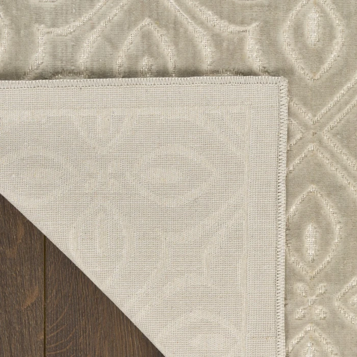Nourison Home Washable Charm Grey WCH03 2ft. x 3ft. Rect. Rug