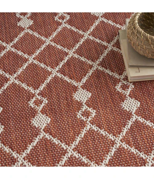 Nourison Positano Terracotta POS02 12ft. Round Rug