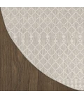 Nourison Positano Light Grey POS02 4ft. Round Rug