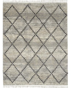 Nourison Home Oslo Shag Grey OSL01 9ft. x 12ft. Rect. Rug