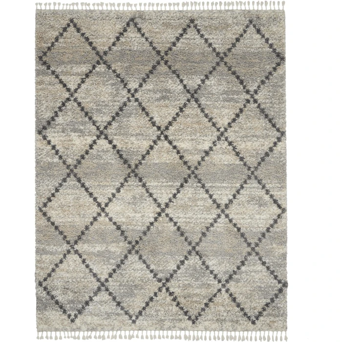 Nourison Home Oslo Shag Grey OSL01 9ft. x 12ft. Rect. Rug