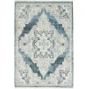 Nourison Carina Blue Grey CNA01 4ft. x 6ft. Rect. Rug