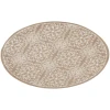Nourison Home Jubilant JUB06 Taupe 5 ft. 3 in. Round Area Rug