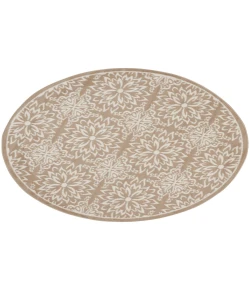 Nourison Home Jubilant JUB06 Taupe 5 ft. 3 in. Round Area Rug