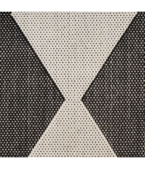 Nourison Positano Black POS04 6 ft. X 9 ft. Rect. Rug