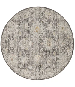 Nourison Home Oushak Home OUS01 Charcoal 4 ft. Round Area Rug
