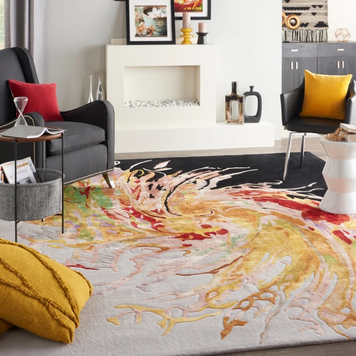 Nourison Prismatic Multicolor PRS21 9 ft. X 12 ft. Rect. Rug