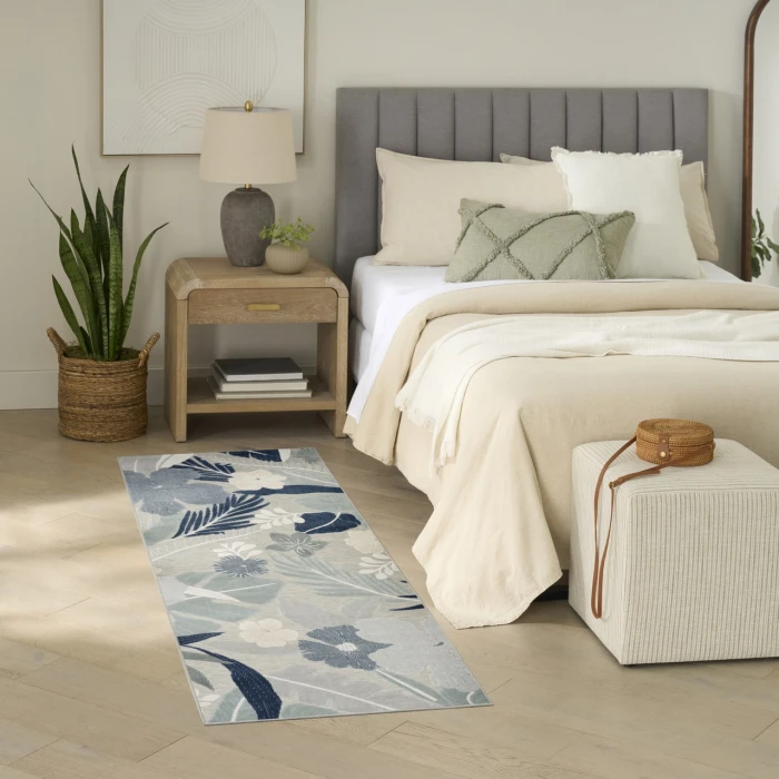 Nourison Home Suncoast Blue SNC01 2ft. x 6ft. Rect. Rug