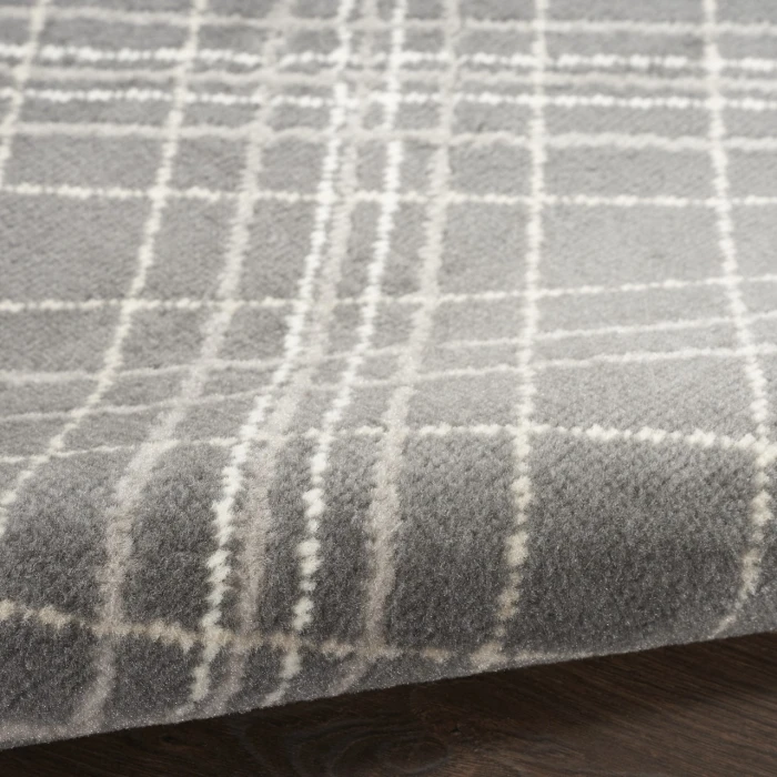 Nourison Jubilant Grey JUB20 2ft.3in. x 7ft.3in. Rect. Rug