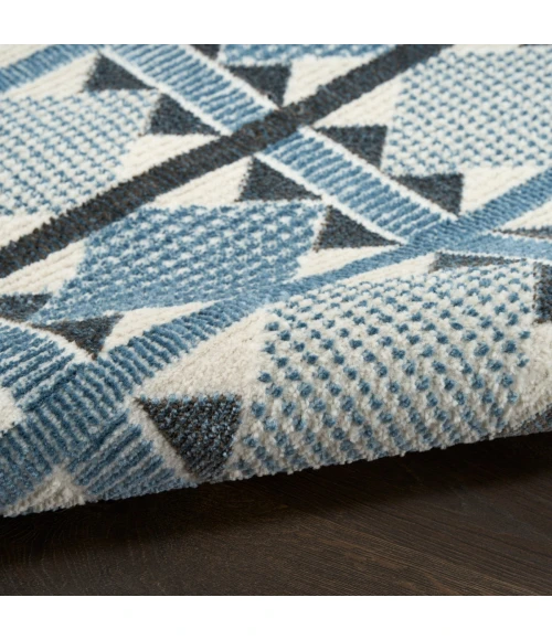 Nourison Nordic Blue NRC06 8 ft. X 10 ft. Rect. Rug
