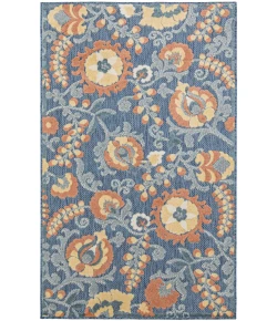 Nourison Home Aloha ALH17 Blue Rose 2 ft. 8 in. X 4 ft. Area Rug
