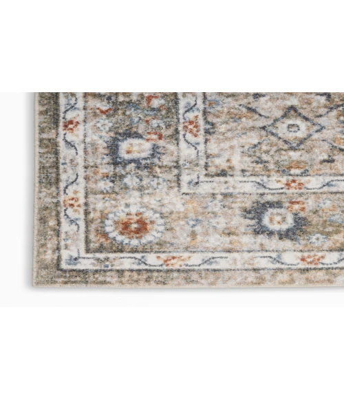 Nourison Astra Machine Washable Gold Grey ASW16 7 ft. 10 in. X 10 ft. Rectangle Rug