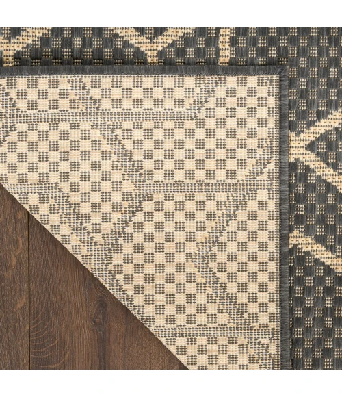 Nourison Horizon Indoor/Outdoor Charcoal HOZ01 3 ft. X 5 ft. Rect. Rug