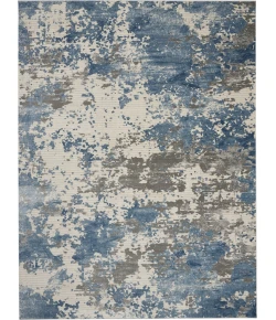 Nourison Home Rustic Textures RUS08 Grey/Blue 7 ft. 10 in. X 10 ft. 6 in. Area Rug