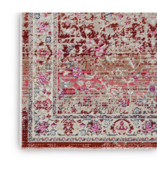 Nourison Vintage Kashan Runner Area Rug VKA01-Red