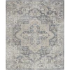 Nourison Astra Machine Washable Grey Blue ASW12 10ft. x 14ft. Rect. Rug