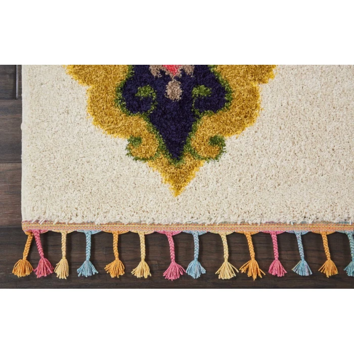 Nourison Home Nomad White NMD06 8ft.10in. x 12ft. Rect. Rug