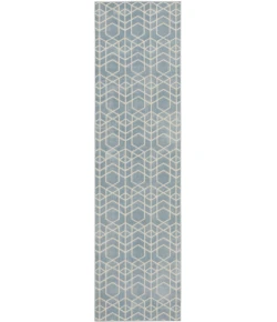 Nourison Home Washable Charm Blue WCH01 2ft.2in. x 10ft. Rect. Rug