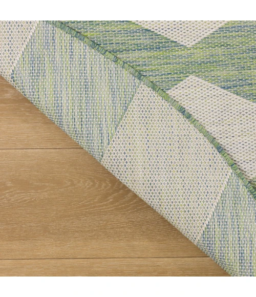 Nourison Positano Blue Green POS04 8 ft. X Round Rug