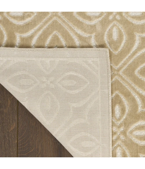 Nourison Home Washable Charm Beige WCH03 2ft.2in. x 8ft. Rect. Rug