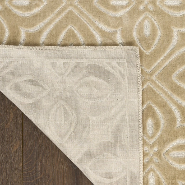 Nourison Home Washable Charm Beige WCH03 2ft.2in. x 8ft. Rect. Rug