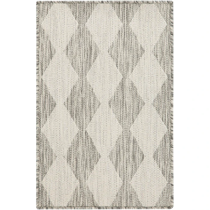 Nourison Positano Light Grey POS04 3ft. x 5ft. Rect. Rug