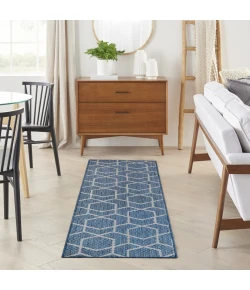 Nourison Home Horizon Indoor/Outdoor HOZ01 Denim 2 ft. 2 in. X 8 ft. Area Rug