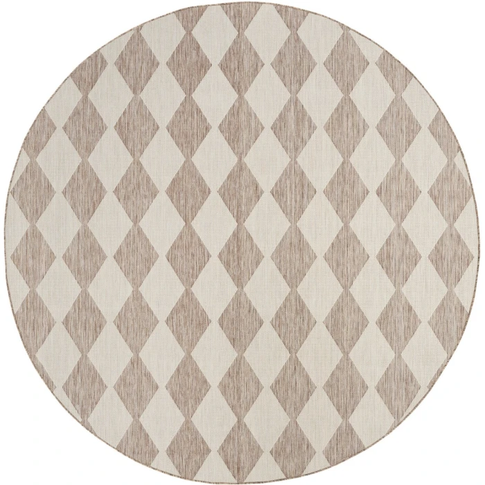 Nourison Positano Beige POS04 10ft. Round Rug
