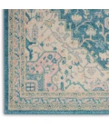 Nourison Tranquil Ivory Turquoise TRA07 5ft.3in. x 7ft.3in. Rect. Rug
