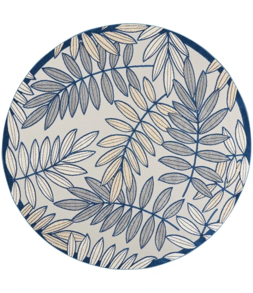 Nourison Aloha Area Rug ALH18-Ivory/Navy